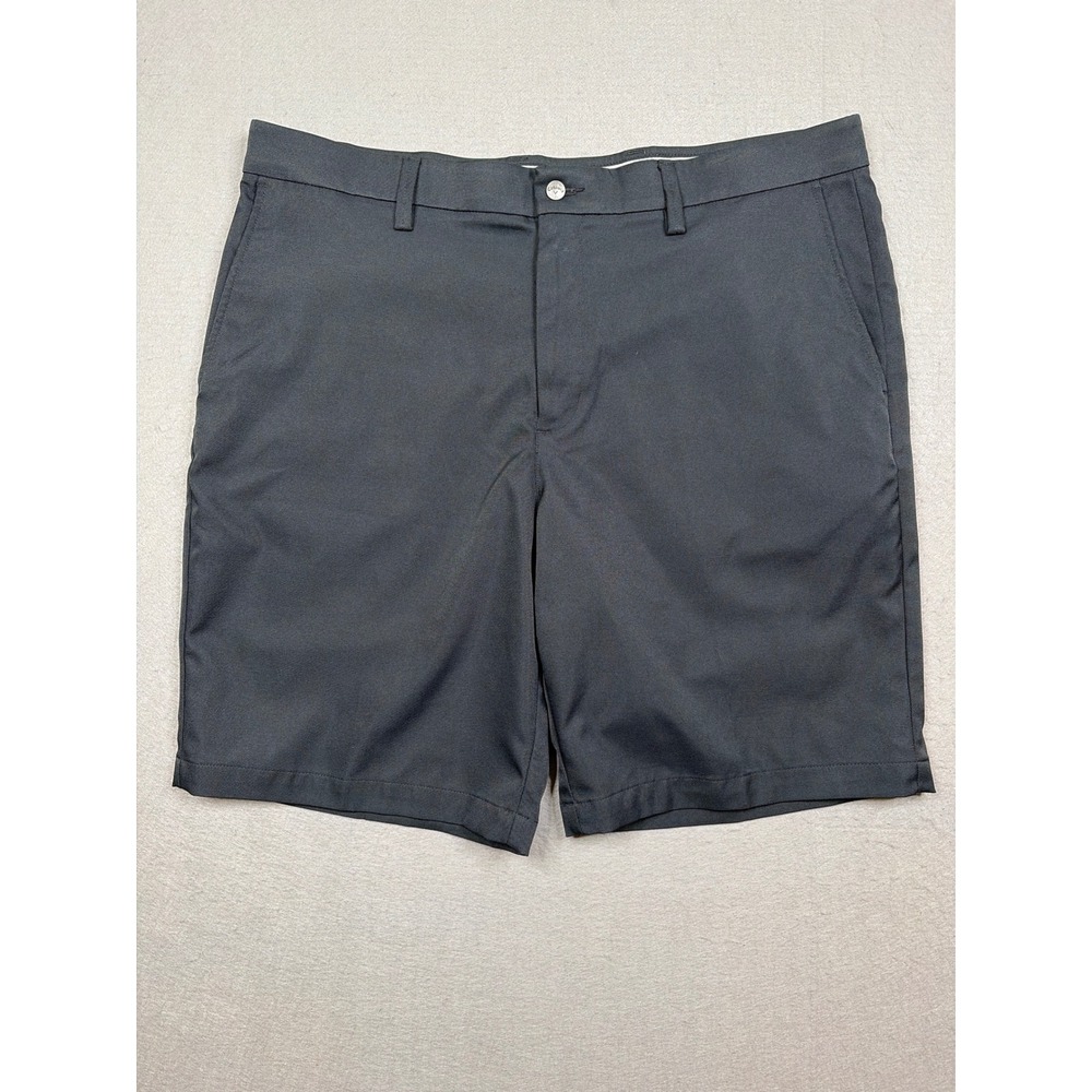 Callaway Mens Golf Shorts Black Flat Front Performance Chevron Logo Size 38